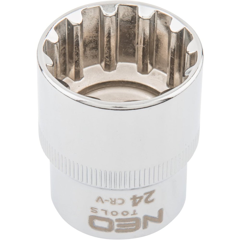 Topex 08-596 chiave a bussola sp spline 1/2, 24 mm ds