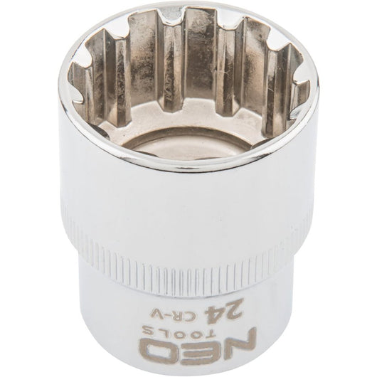 Topex 08-596 chiave a bussola sp spline 1/2, 24 mm ds