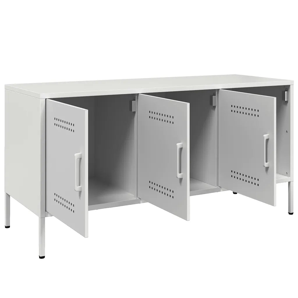Mobile TV Bianco 100,5x39x50,5 cm in Acciaio