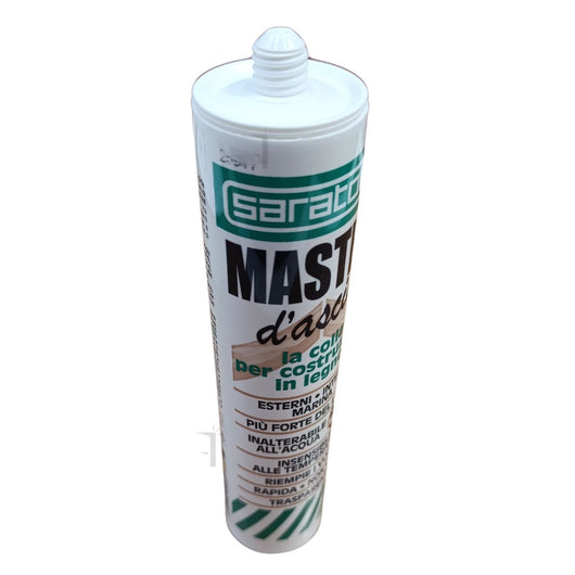 Saratoga Mastro d'Ascia 280gr colla marina poliuretanica forte trasparente per legno cemento metallo