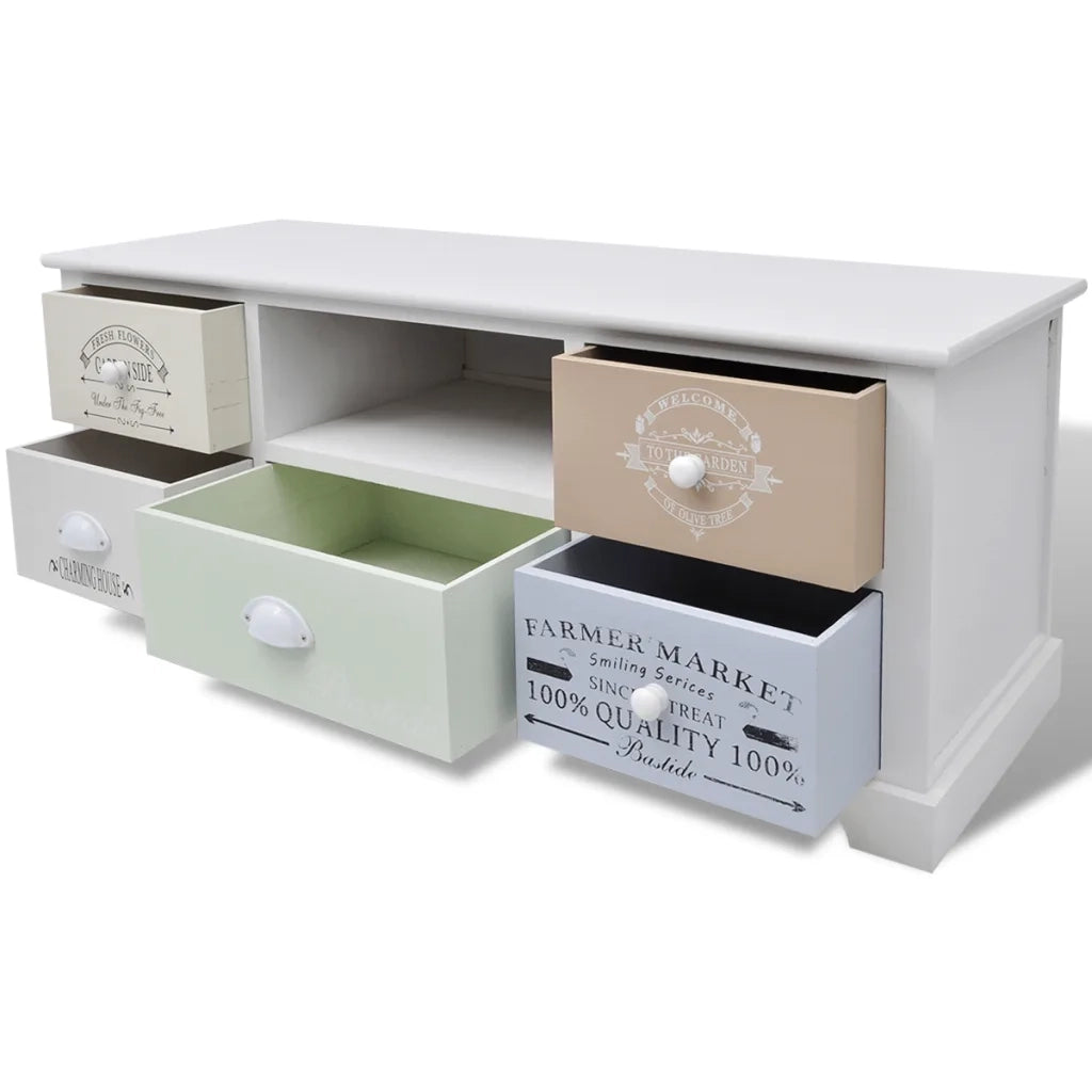 Mobile Porta TV in Stile Francese in Legno 242879