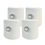 Set di 4 Pesi per Tende Pieghevoli ¨C Zephmum ¨C Bianco ?21,5/24x25,5 cm
