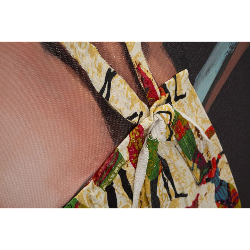 Stampa su Tela Brasile, Multicolore, Legno, 90x3x120 cm