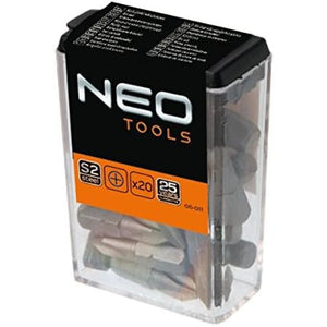 Topex 06-011 inserti 1/4 philli lips ph2 x 25 mm, 20 pezzi ds