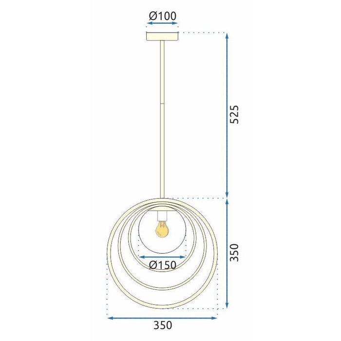 Lampada Da Soffitto APP1217-1CP Gold