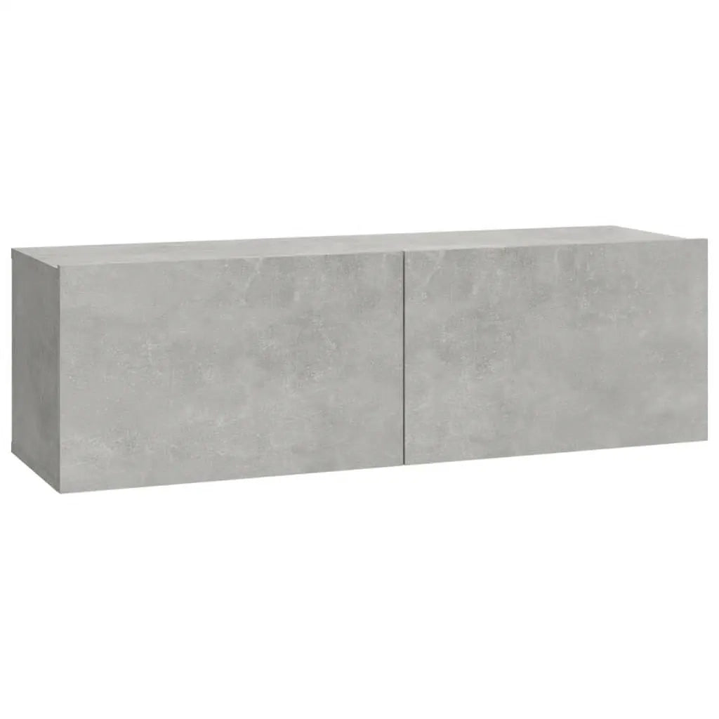 Set di Mobili Porta TV 6 pz-Set di 6 Credenza per TV Grigio Cemento in Legno Multistrato 774207