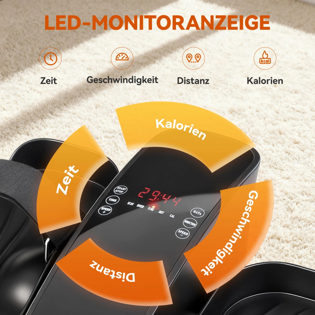 Pedaliera Fitness ¨C zephmum ¨C Nero Metallo Plastica