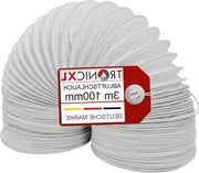 Serpentina di scarico per aria condizionata e asciugatrice PVC Ø 100 mm 3 m - 100/102 mm serpentina di ventilazione