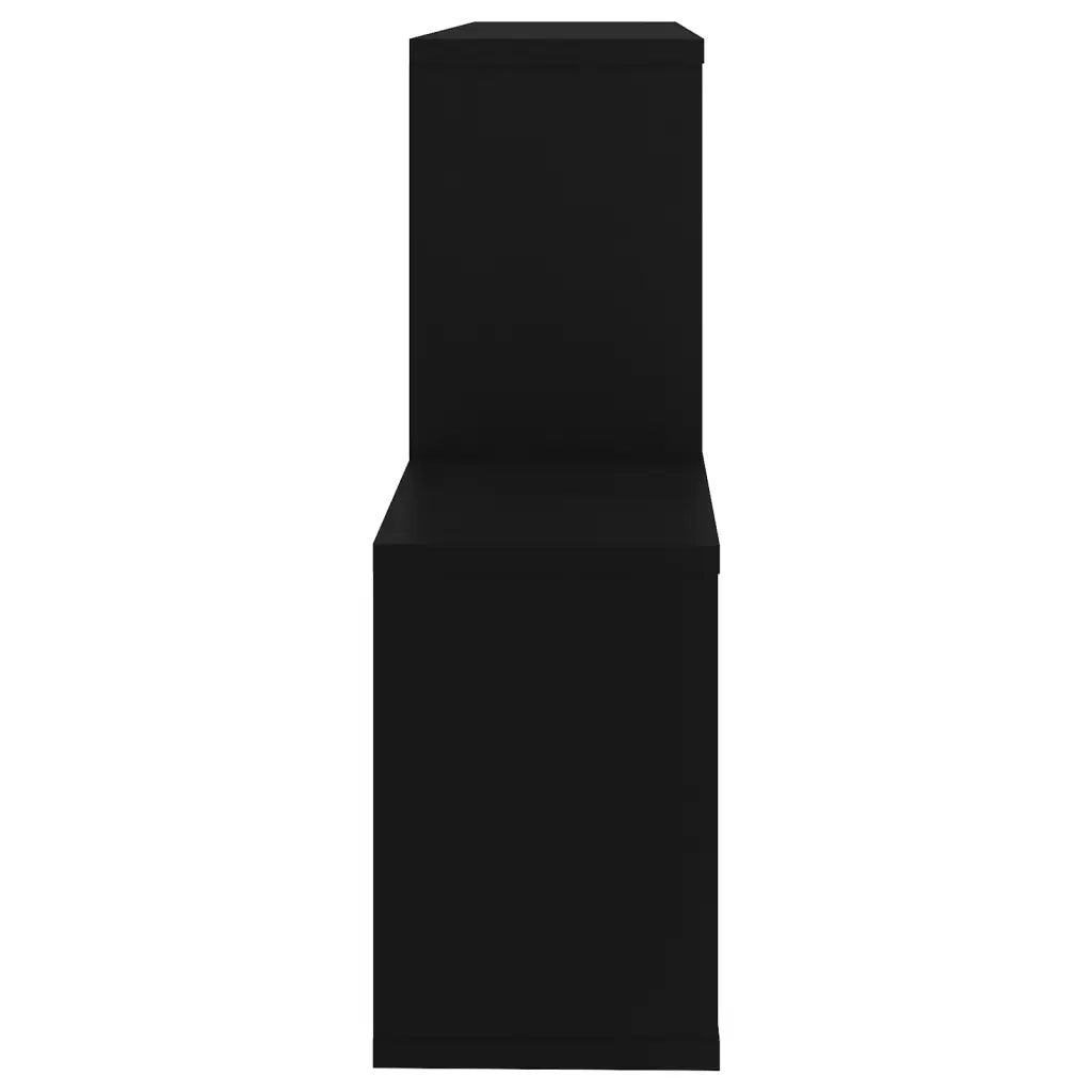 Scaffale a Parete Nero 100x18x53 cm in Truciolato cod mxl 72814