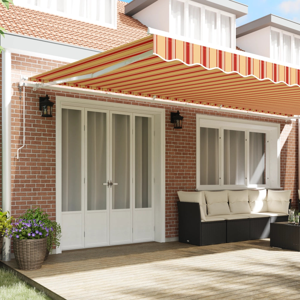 Tenda retrattile automatica Gialla e Arancione 600x300 cm