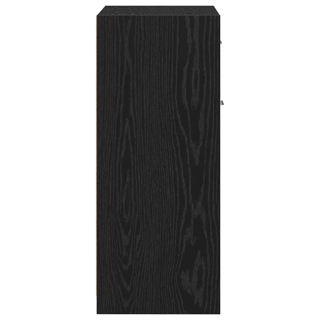 Mobile da Bagno Rovere Nero 60 x 33 x 80 cm Legno multistrato 862551
