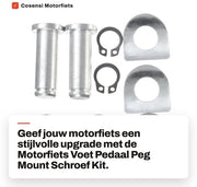 Pedaliera in lega di alluminio - Sostegno pedale - Montaggio - Cromo - Facile da installare - Adatto per Harley-Davidson - Punti di contatto terra

Modello: 
Specifica tecnica: 
Codice prodotto: