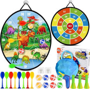 Pannello da dart per bambini 28 pollici pieghevole - Set di pannelli da dart per bambini - 8 palline adesive - Giochi da tavolo indoor outdoor - Giochi per bambini ragazzi ragazze - Borsa di trasporto inclusa - Regali per bambini Pannello da dart