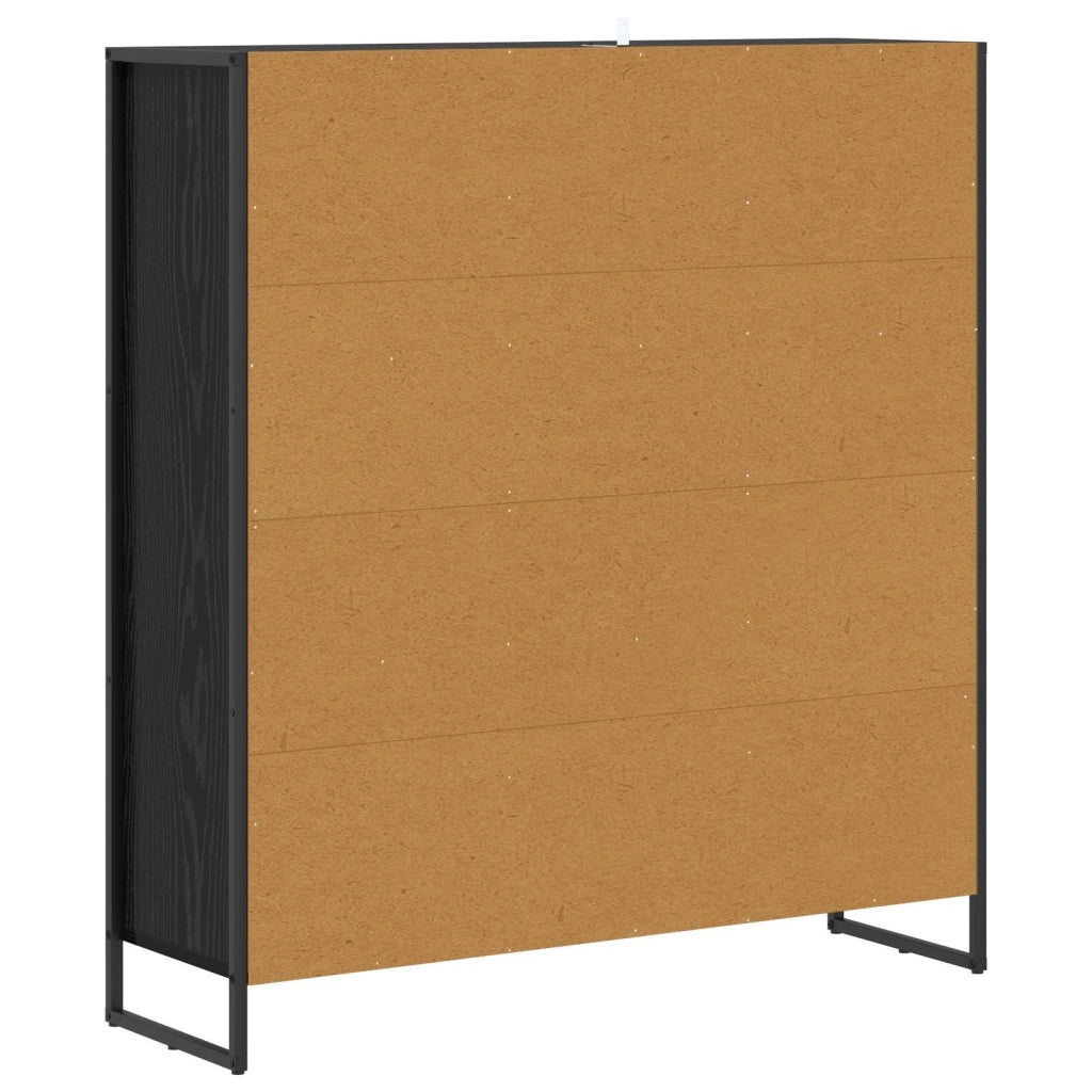 Armadio per Libri Rovere Nero 99.5 x 30 x 108.5 cm 886522