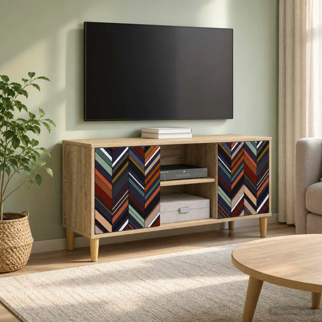 Mobile TV OMMEN 102 x 33 x 50 cm Sonoma Legno ingegnerizzato 8007039