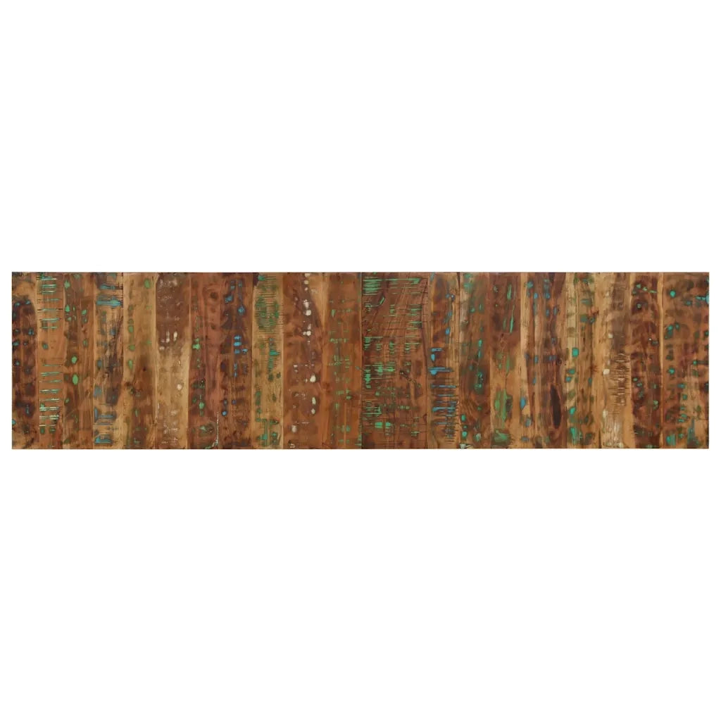 Testiera Multicolore 200 cm in Legno Massello Recupero