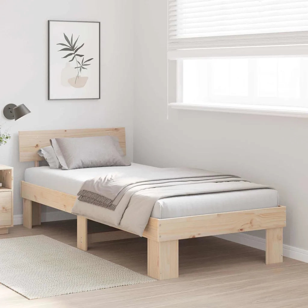 Struttura del letto Naturale 80 x 200 cm Pino massello 872587