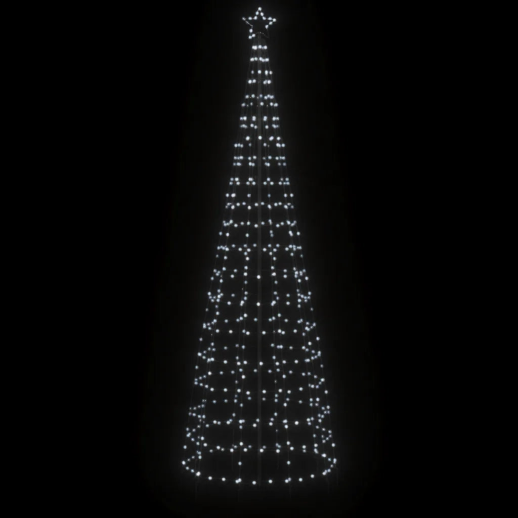 Albero di Natale a LED con Punte 570 LED Bianco Freddo 300 cm 358105