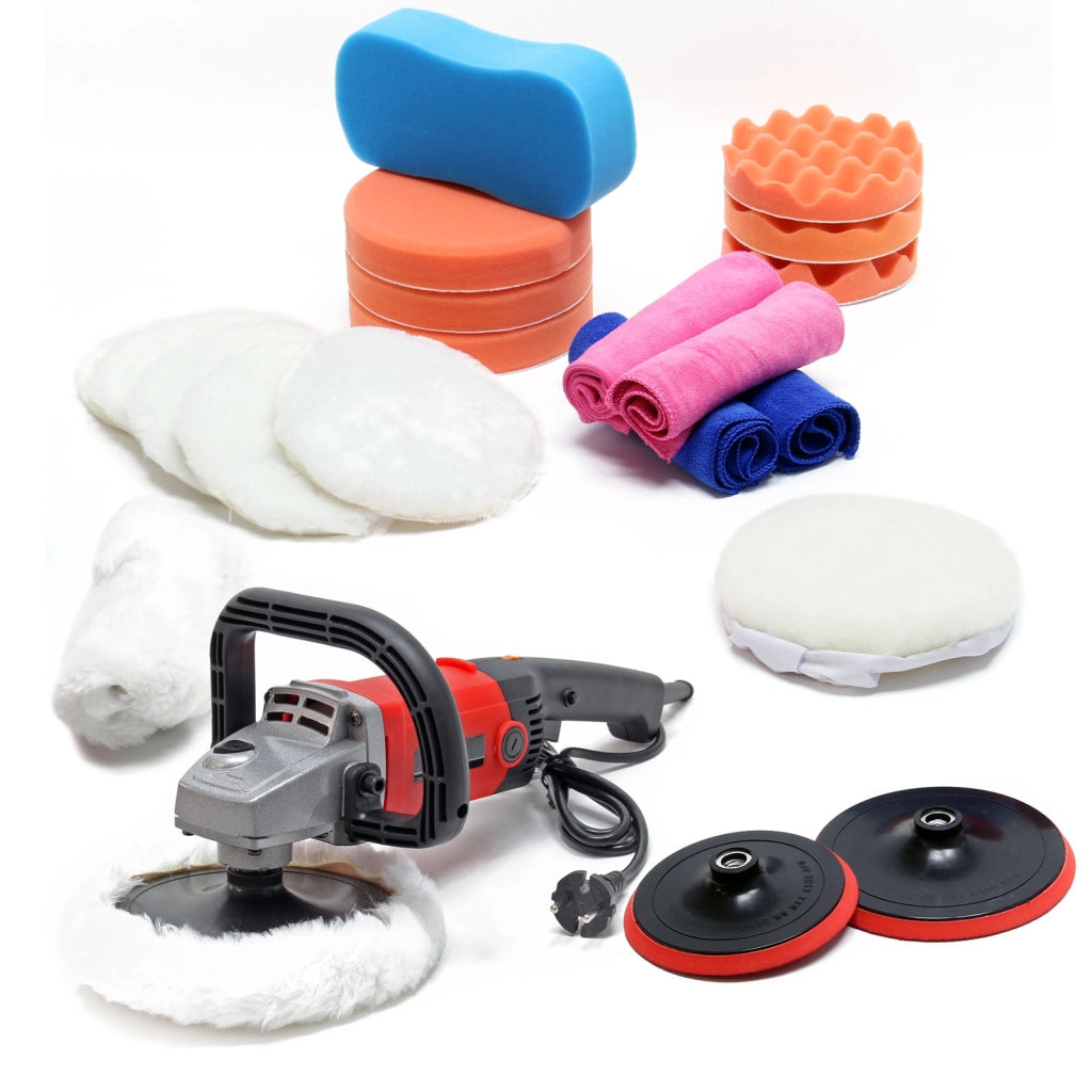Set lucidatrice con 21 pezzi 1200W 3000 giri/min Lucidatrice levigatrice 6 livelli