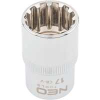 Topex 08-589 chiave a bussola sp spline 1/2, 17 mm ds