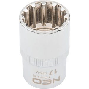 Topex 08-589 chiave a bussola sp spline 1/2, 17 mm ds