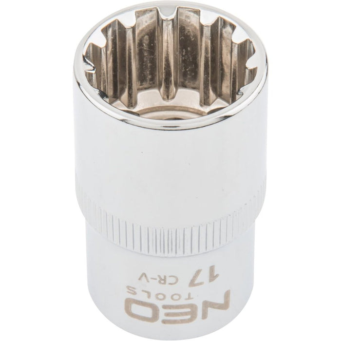 Topex 08-589 chiave a bussola sp spline 1/2, 17 mm ds