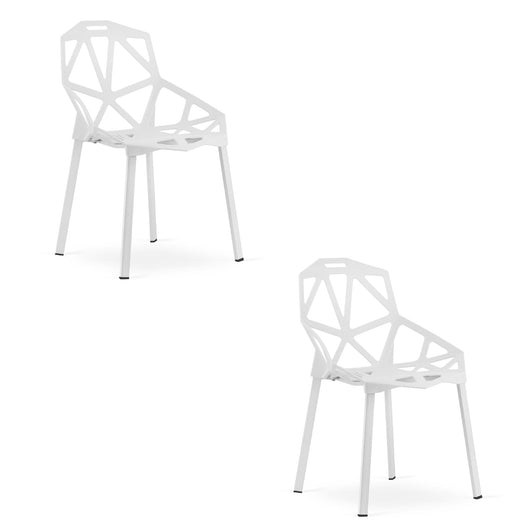 Sedia VALORA ESSEN - Design ergonomico bianco moderno x2