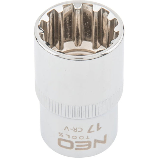 Topex 08-589 chiave a bussola sp spline 1/2, 17 mm ds