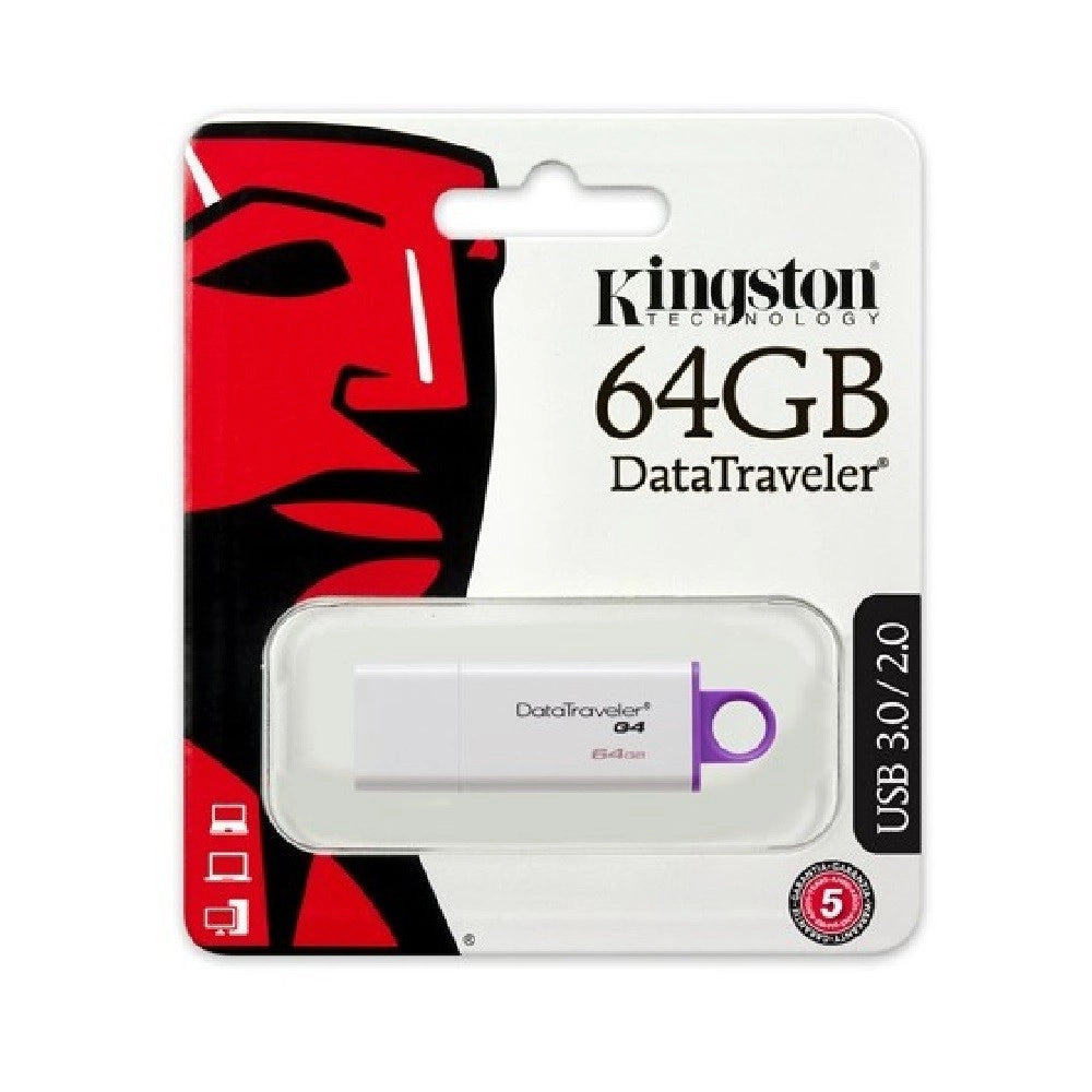 Trade Shop - Kingston Chiavetta Usb 3.0/2.0 64gb Pen Drive Penna 64 Gb Datatraveler G4 Memoria -