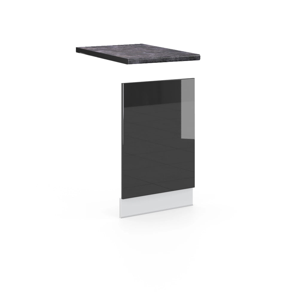 Pannello frontale Fame-Line Antracite lucido/Bianco 45 cm, PL Antracite Vicco