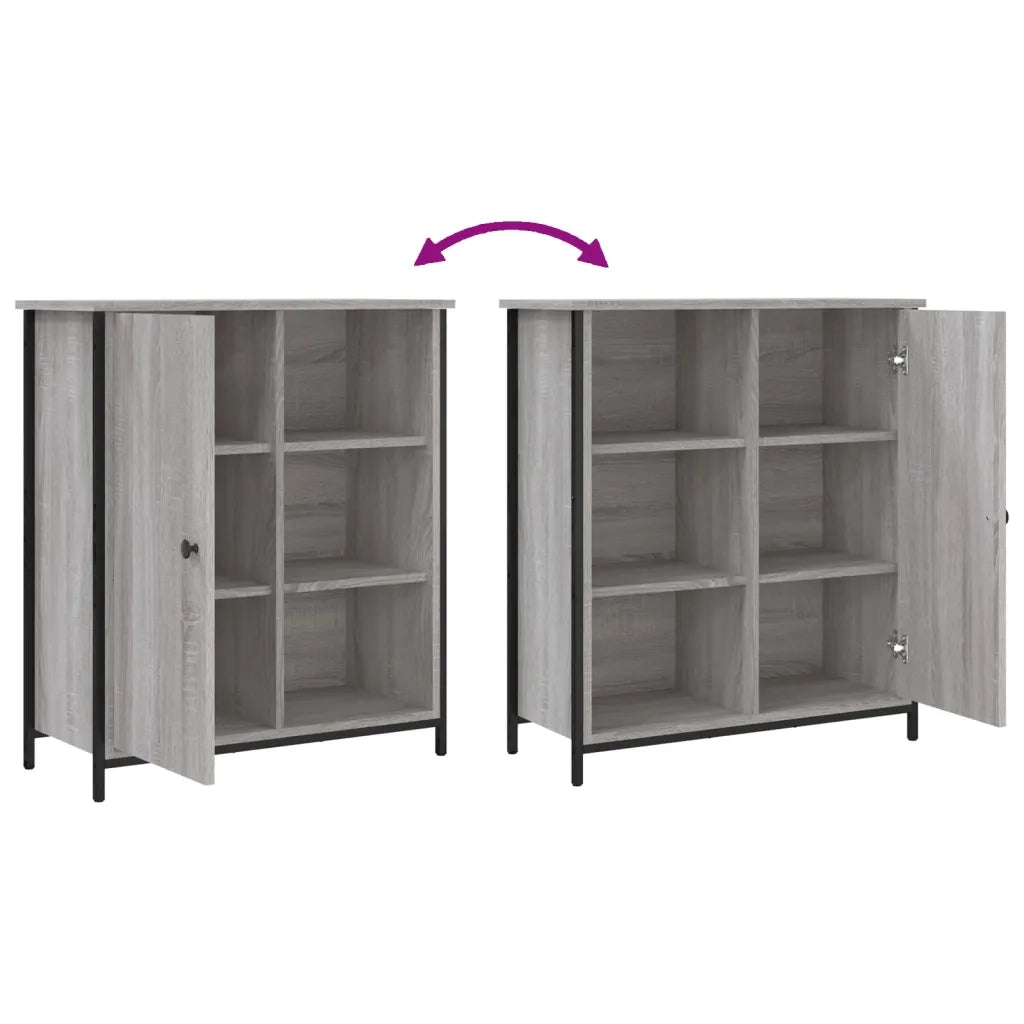 Credenza Grigio Sonoma 70x30x80 cm in Legno Multistrato