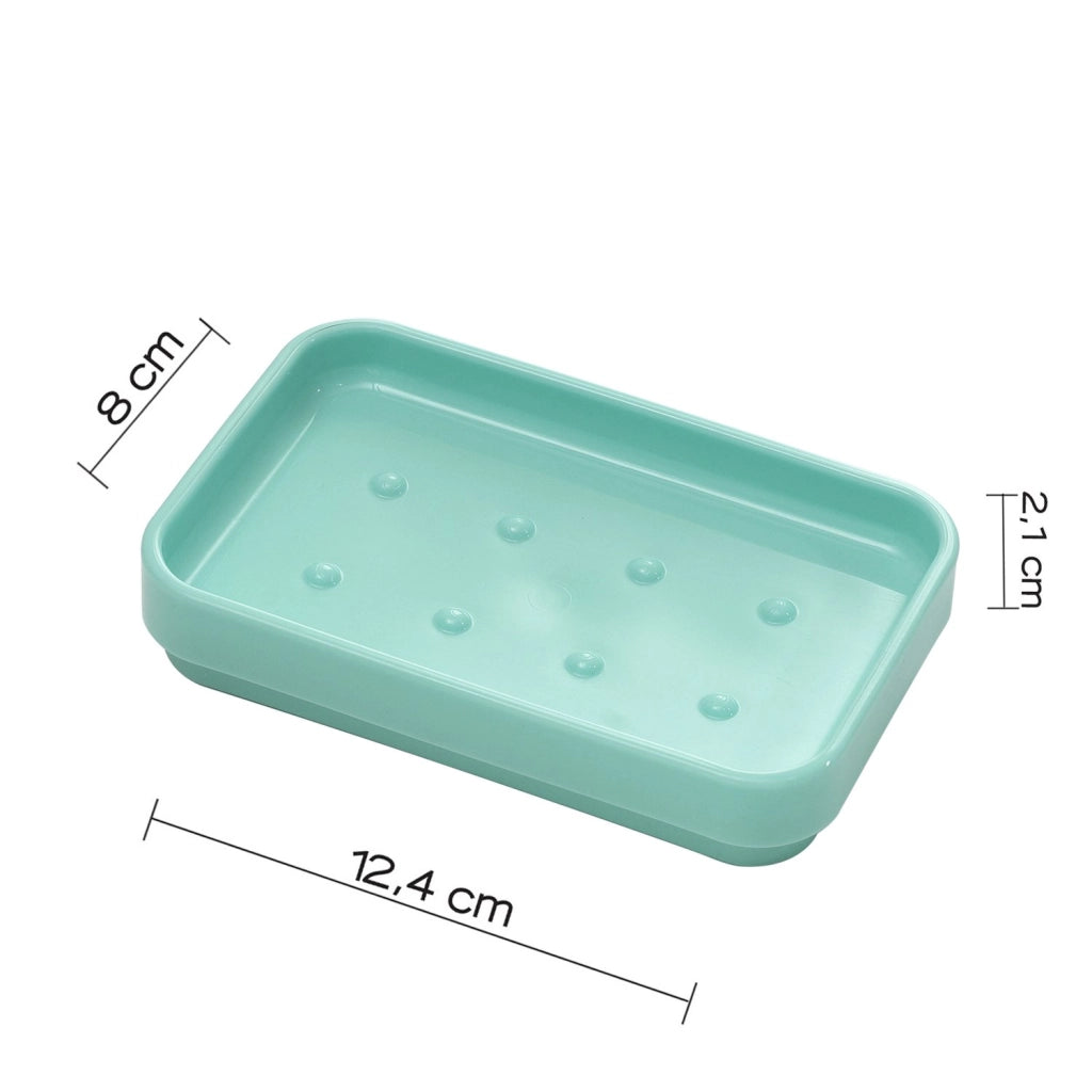 Portasapone d'appoggio in plastica riciclata 6398 Gedy serie SEVENTY Acquamarina