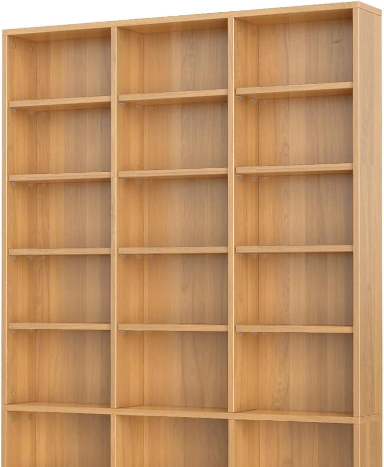 Scaffale porta cd Jukebox, Faggio, 102 x 178 cm