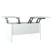 Tavolino salotto | Tavolino da caff¨¨ | Tavolino da Soggiorno Bianco Lucido 80x50x42,5 cm Legno Multistrato