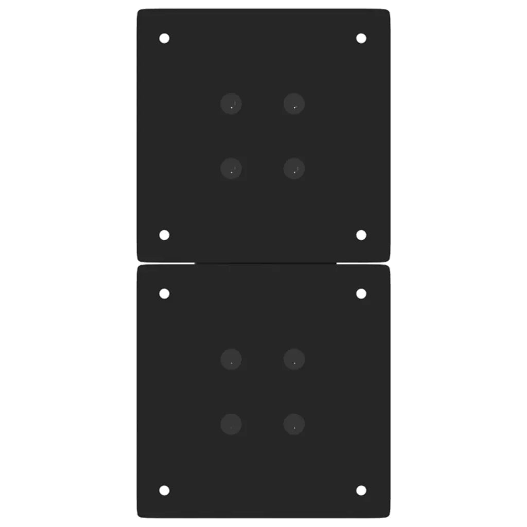 Gambe per Tavolino da CaffÃ¨ a Forma di X 2 pz Nere 28x(42-43) cm Acciaio