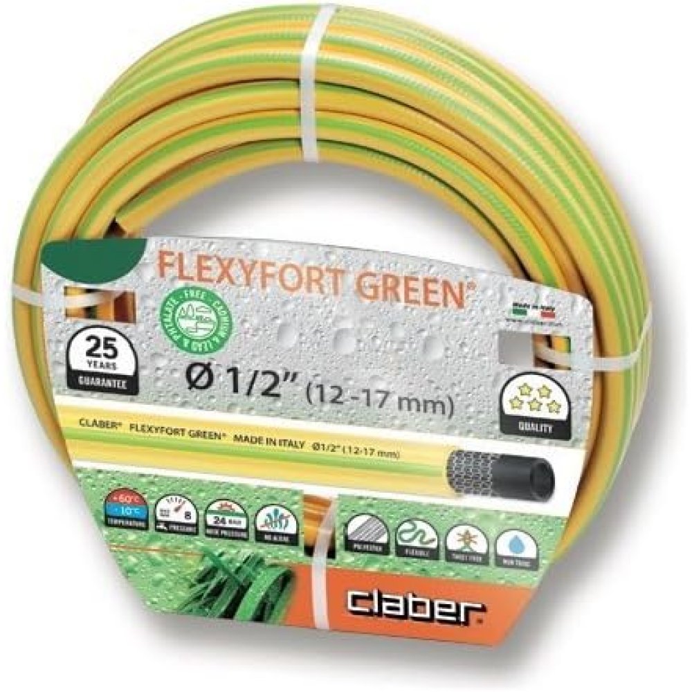 Claber d91320000 - flexyfort green d.1/2 mt.30