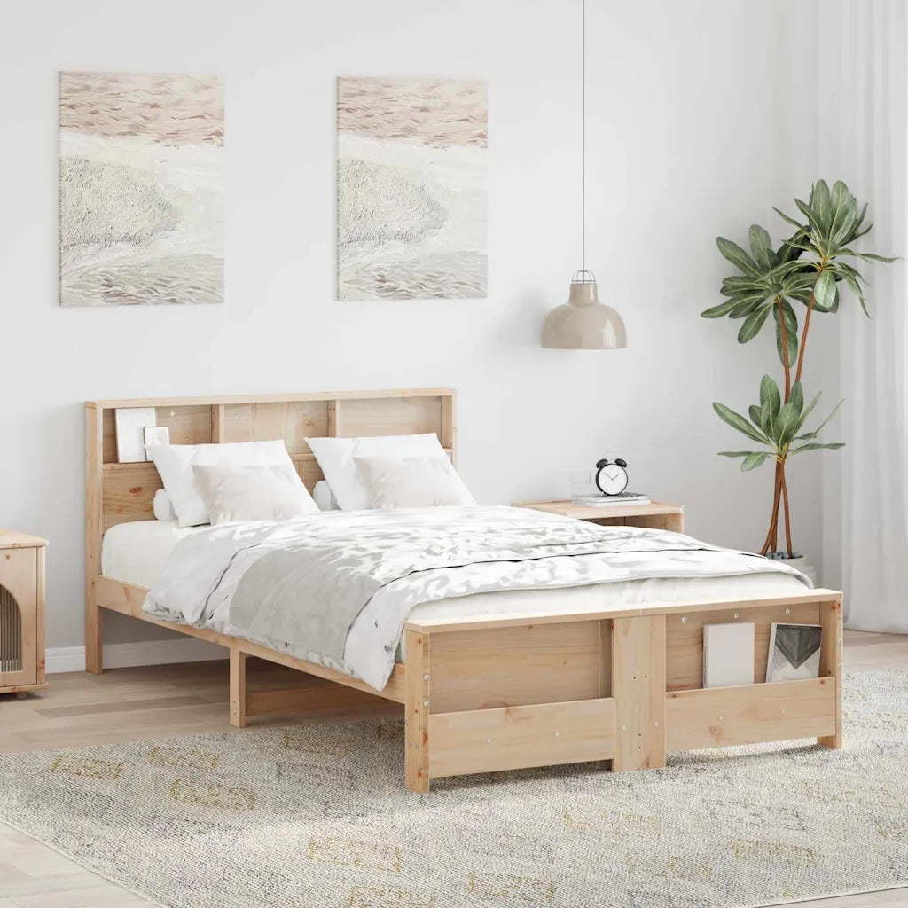 Struttura del letto-Giroletto Marrone 135 x 190 cm Legno multistrato