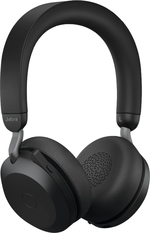Jabra Evolve2 75 MS cuffia BT Over-Ear BLK USB-A + staz.ricar.
