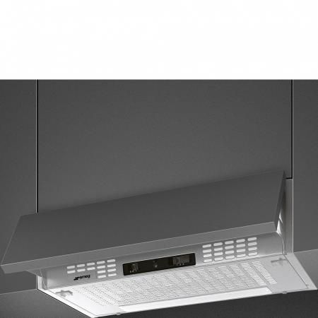 Smeg KSEIR62SE2 cappa aspirante Semintegrato (semincassato) Argento 225 m³/h D