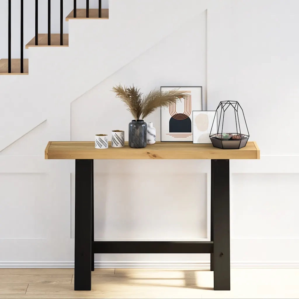 Tavolo Consolle | Tavolo d'Ingresso NOAIN Gambe Forma A 120x30x75 cm Legno Massello