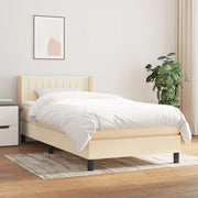 Giroletto a Molle con Materasso Crema 90x200 cm inTessuto 3129846