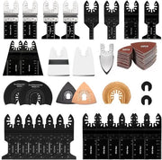 Set di accessori da 72 pezzi per sega a rasoio, set di lamiere professionali per segare legno/metallo/plastica. Adatto per Fein Multimaster, Dremel, Bosch, Makita e Dewalt.
