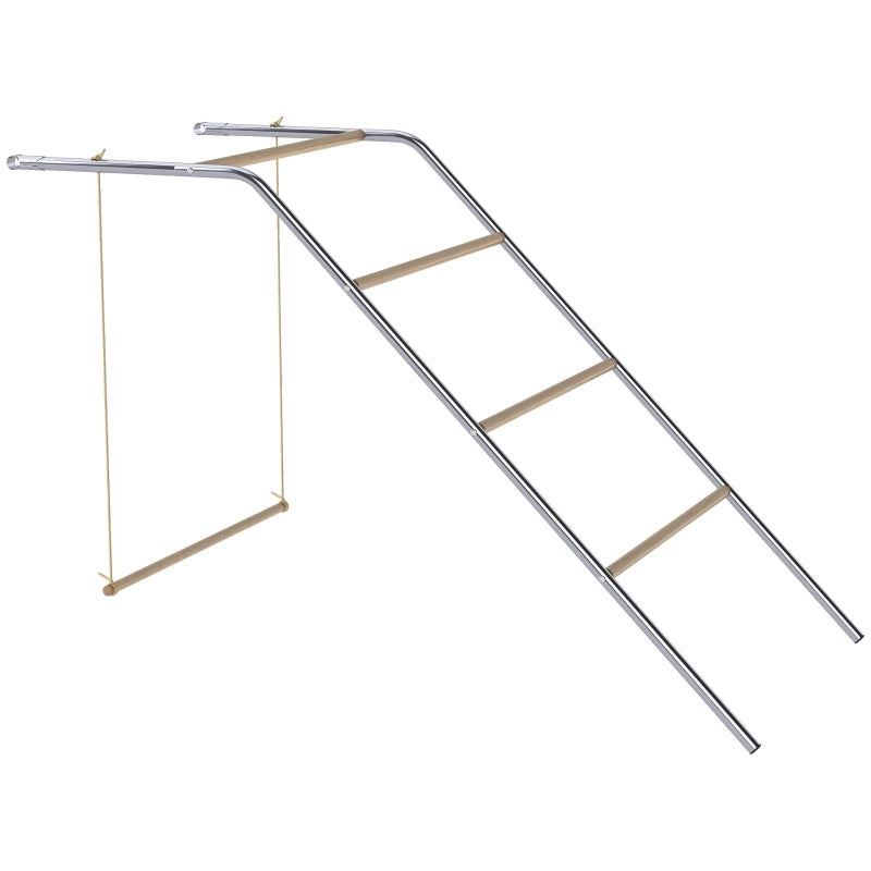GIOCO PER GALLINE con 4 posatoi e altalena 82 x 150 x 110 cm Pino Argento