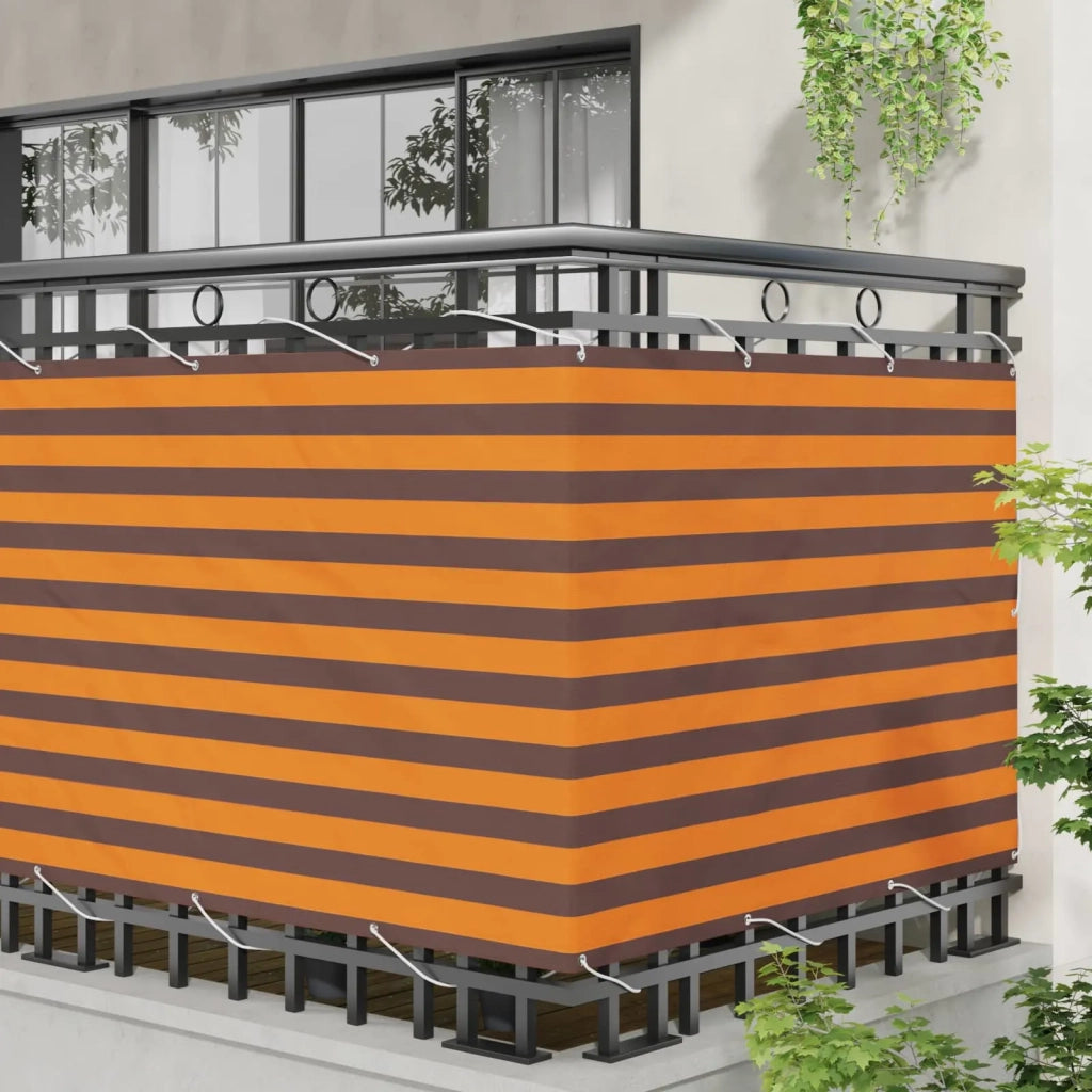 Schermo da balcone | Paravento da Balcone Arancione e Marrone 110 x 300 cm