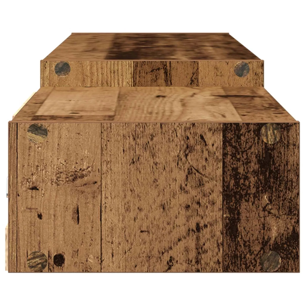 Mobile TV da Parete A parete Legno antico 220 x 28 x 21 cm