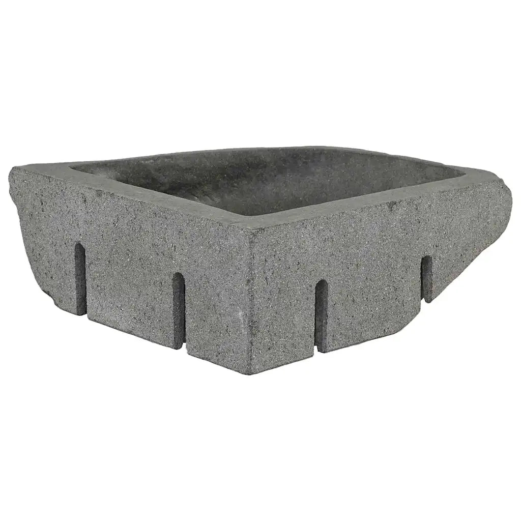 vidaXL Lavabo ad angolo sospeso Grigio (30-37) x (30-37) x 12 cm