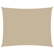 Parasole a Vela Oxford Rettangolare 6x8 m Beige