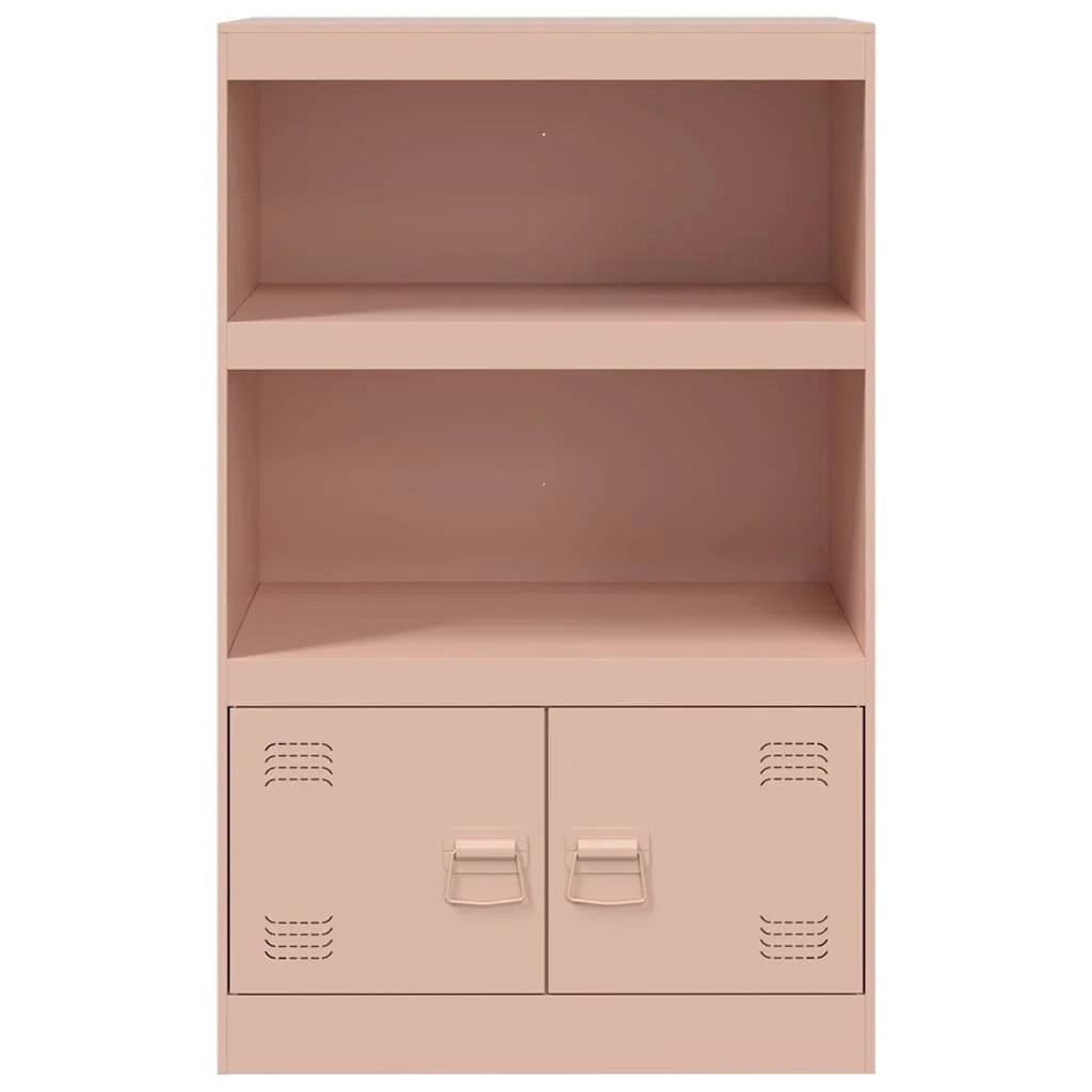 Buffet credenza cassettiera armadio mobile contenitore organizer per cucina soggiorno salotto 67 x 39 x 107 cm acciaio rosa 02_0036203