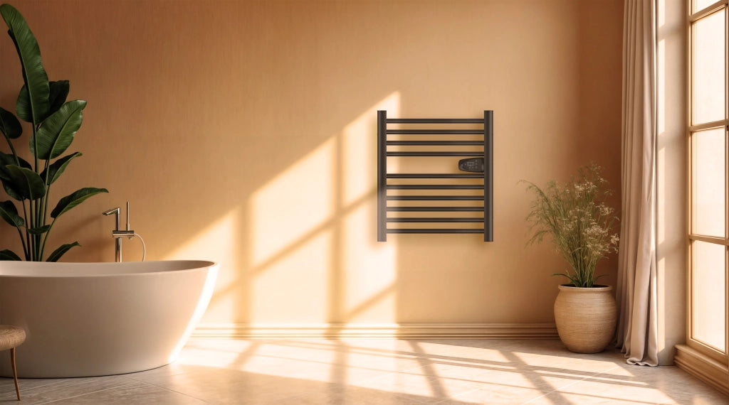 Scaldasalviette elettrico senza fluido 300W H.62xL54cm Bestherm HESTIA nero