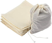 Sacchetti riutilizzabili 30 pezzi - Sacchetti di cotone con cordino - 15 x 20 cm - Biodegradabili - Ideali per marmellate e dolci - Leggeri e leggeri